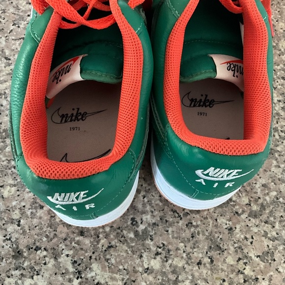 Nike Air Force 1 ID By You Mens 12 DJ7015-991 No Lid Custom Green Orange‎ - Picture 9 of 11